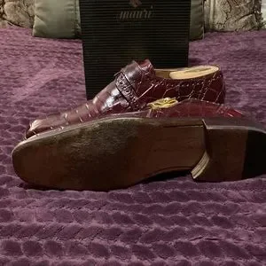 Mauri Alligator Burgundy size 11 Mauri 3281 Alligator Dress Shoes | Cellini Uomo main image 2